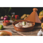 Tajine rond MM avec couvercle en "pâte à feu" AMC 9931 – Image 3