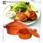 Cocotte tradition ronde en Céramique émaillée  "pâte à feu" PM – Image 2