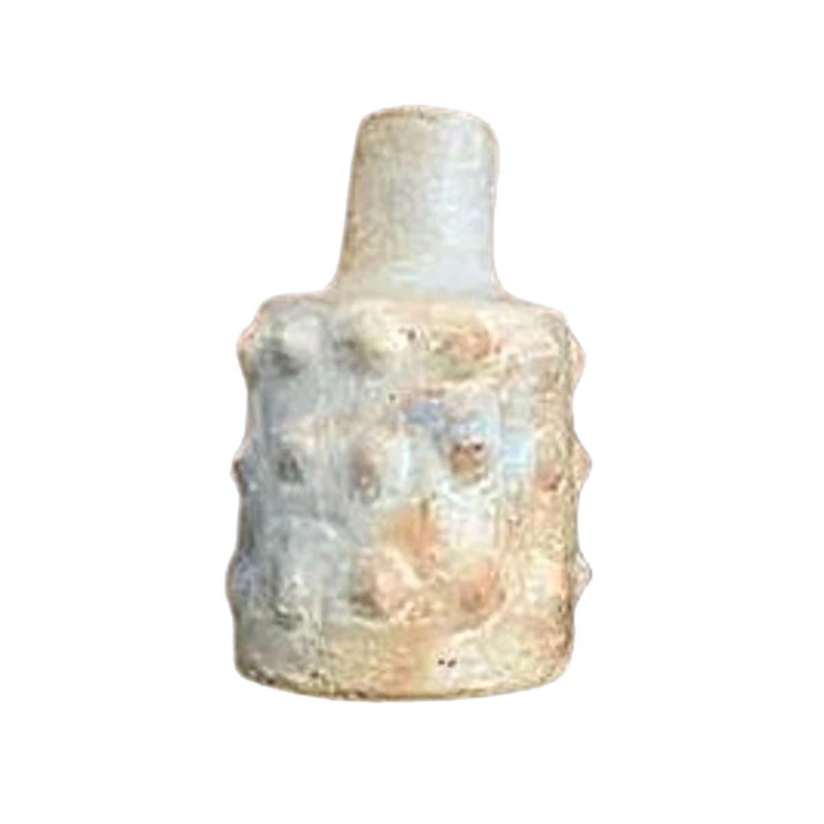 HKJ 1303 Collection Héritage Khalti Jomaa - Vase design jarre avec boules en relief couleur terre cuite en Poterie de sejnane – Image 1