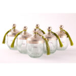 Coffret de 6 verrines rustique MM en verre soufflé craquelé fait à la main – Image 3
