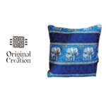 Coussin carrée haut de gamme en tissu coton wax de qualité supérieur coloré motif wax – Image 2