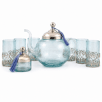 Service à thé  haute de gamme en verre soufflé MZA 1162
