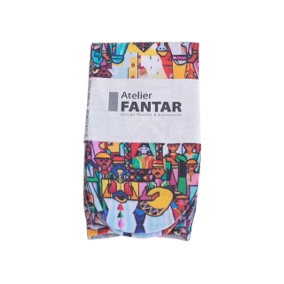 4 Chaussettes Artisanales Artwear Vib haut de gamme en Tissu Imprimé signée Atelier Fantar – Image 1