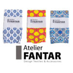 Chaussettes Artisanales Bleu Tradition haut de gamme en Tissu Imprimé signée Atelier Fantar – Image 2