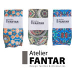 Chaussettes Artisanales Blue Breeze haut de gamme en Tissu Imprimé signée Atelier Fantar – Image 2