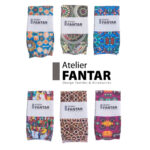 Chaussettes Artisanales Blue Breeze haut de gamme en Tissu Imprimé signée Atelier Fantar – Image 3