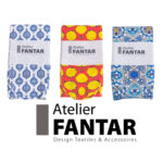 Chaussettes Artisanales Citrus Sunrise haut de gamme en Tissu Imprimé signée Atelier Fantar – Image 2