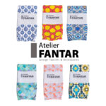 Chaussettes Artisanales Citrus Sunrise haut de gamme en Tissu Imprimé signée Atelier Fantar – Image 3