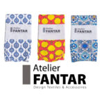 Chaussettes Artisanales Blue Motif haut de gamme en Tissu Imprimé signée Atelier Fantar – Image 2