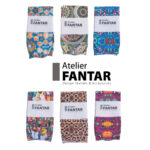 Chaussettes Artisanales Blue Mirage haut de gamme en Tissu Imprimé signée Atelier Fantar – Image 3