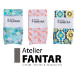 Chaussettes Artisanales Blue Eclipse haut de gamme en Tissu Imprimé signée Atelier Fantar – Image 2