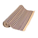 Tapis tradition Hssira en fibre végétale bicolor fabrication artisanale - Créations Exclusives Narys.Tn