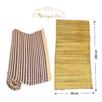 Tapis tradition Hssira en fibre végétale bicolor fabrication artisanale - Créations Exclusives Narys.Tn – Image 3
