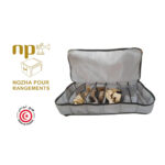 Organisateur Pour chaussures avec couvercle et fermetures éclair. Capacité de rangement : 6 paires – Image 2