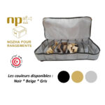 Organisateur Pour chaussures avec couvercle et fermetures éclair. Capacité de rangement : 6 paires – Image 3