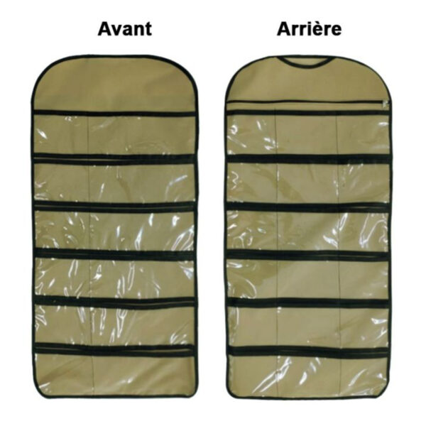 Organisateur Suspendu Sac Organisateur de sous-vêtements pour Armoire Double-Face 30 Poches