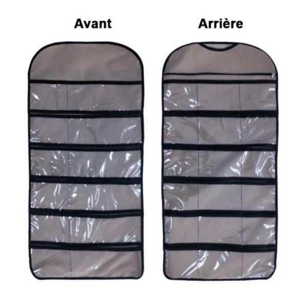 Organisateur Suspendu Sac Organisateur de sous-vêtements pour Armoire Double-Face 30 Poches