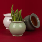 Petit pot en céramique émaillé esprit vintage design italien T 1 – Image 2