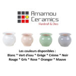 Pot en céramique émaillé esprit vintage design italien T 3 – Image 3