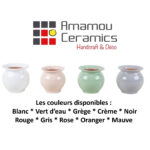 Pot en céramique émaillé esprit vintage design italien T 6 – Image 3