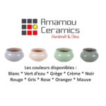Ensemble de 4 Mini Pot en céramique émaillé esprit vintage design Classique T 1 – Image 3