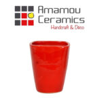 Pot en céramique émaillé esprit vintage design conique carré T 2 – Image 4