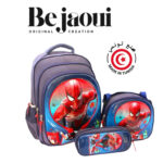 Ensemble scolaire MM haut de gamme 3 pièces design Simba : 1 Cartable spacieux avec bretelles rembourrées et dos ergonomique 1 Panier isotherme idéal pour les goûters ou déjeuners 1 Trousse assortie pour stylos et accessoires – Image 3
