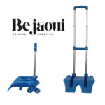 Chariot à leviers de nouvelle génération haut de gamme en bleu Chariot à Sac à Dos et Cartable en Alliage d'Aluminium - Trolley Pliable 6 Roues 360° pour Enfants, Adolescents et Adultes - Idéal pour l'École et les Voyages – Image 2