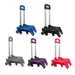 Chariot à leviers de nouvelle génération haut de gamme en bleu Chariot à Sac à Dos et Cartable en Alliage d'Aluminium - Trolley Pliable 6 Roues 360° pour Enfants, Adolescents et Adultes - Idéal pour l'École et les Voyages – Image 3