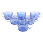 6 verres à grand café maxi coffee en verre soufflé artisanal MZA 1299