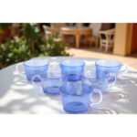 6 verres à grand café maxi coffee en verre soufflé artisanal MZA 1299 – Image 3