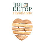 Dessous de plat en forme de Cœur en Bois d'Olivier fait main MM – Image 2