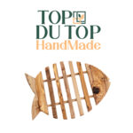 Dessous de plat en forme de poisson en Bois d'Olivier fait main GM – Image 2
