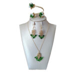 Parure design vintage en cuivre trempé dans de l’or AJB 8881