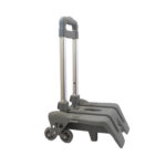 Chariot à leviers de nouvelle génération haut de gamme en bleu Chariot à Sac à Dos et Cartable en Alliage d'Aluminium - Trolley Pliable 6 Roues 360° pour Enfants, Adolescents et Adultes - Idéal pour l'École et les Voyages