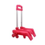 Chariot à leviers de nouvelle génération haut de gamme en bleu Chariot à Sac à Dos et Cartable en Alliage d'Aluminium - Trolley Pliable 6 Roues 360° pour Enfants, Adolescents et Adultes - Idéal pour l'École et les Voyages