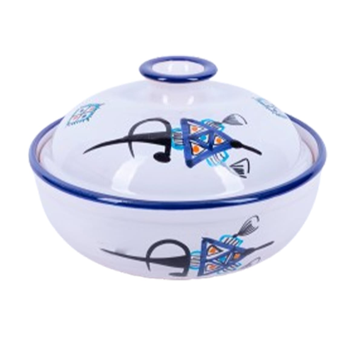 AMC 2414 Soupière Bon Vieux Temps haute de gamme en fine céramique fait main Ø 20cm – Image 1