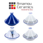 Tajine marocain Bon Vieux Temps haute de gamme en fine céramique fait main Ø 20cm – Image 3