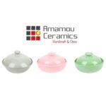 Soupière Grège haute de gamme en fine céramique fait main Ø 20cm – Image 3