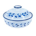 Soupière Hortensia haute de gamme en fine céramique fait main Ø 25 cm