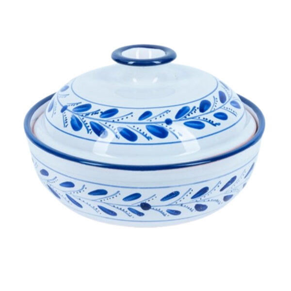 Soupière Hortensia haute de gamme en fine céramique fait main Ø 25 cm