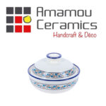 Soupière Byrsa haute de gamme en fine céramique fait main Ø 25 cm – Image 2