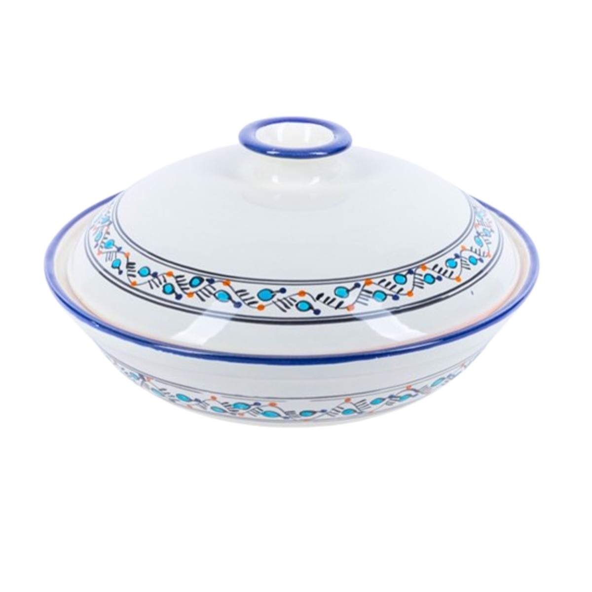 AMC 2511 Soupière Byrsa haute de gamme en fine céramique fait main Ø 25 cm – Image 1
