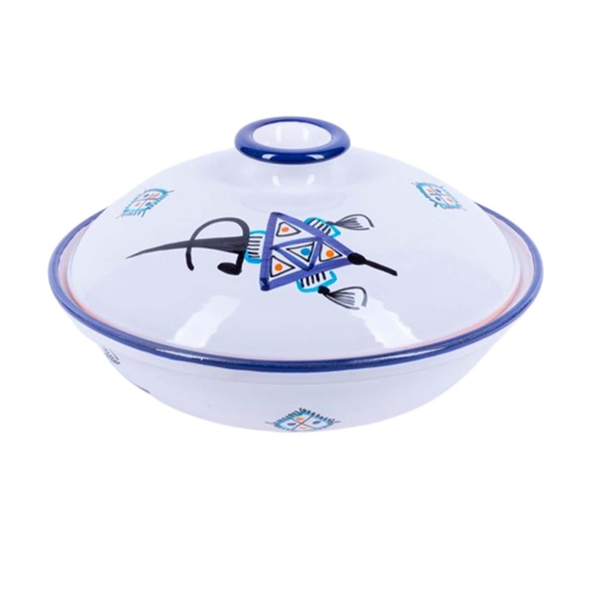 AMC 2513 Soupière Bon Vieux Temps haute de gamme en fine céramique fait main Ø 25 cm – Image 1