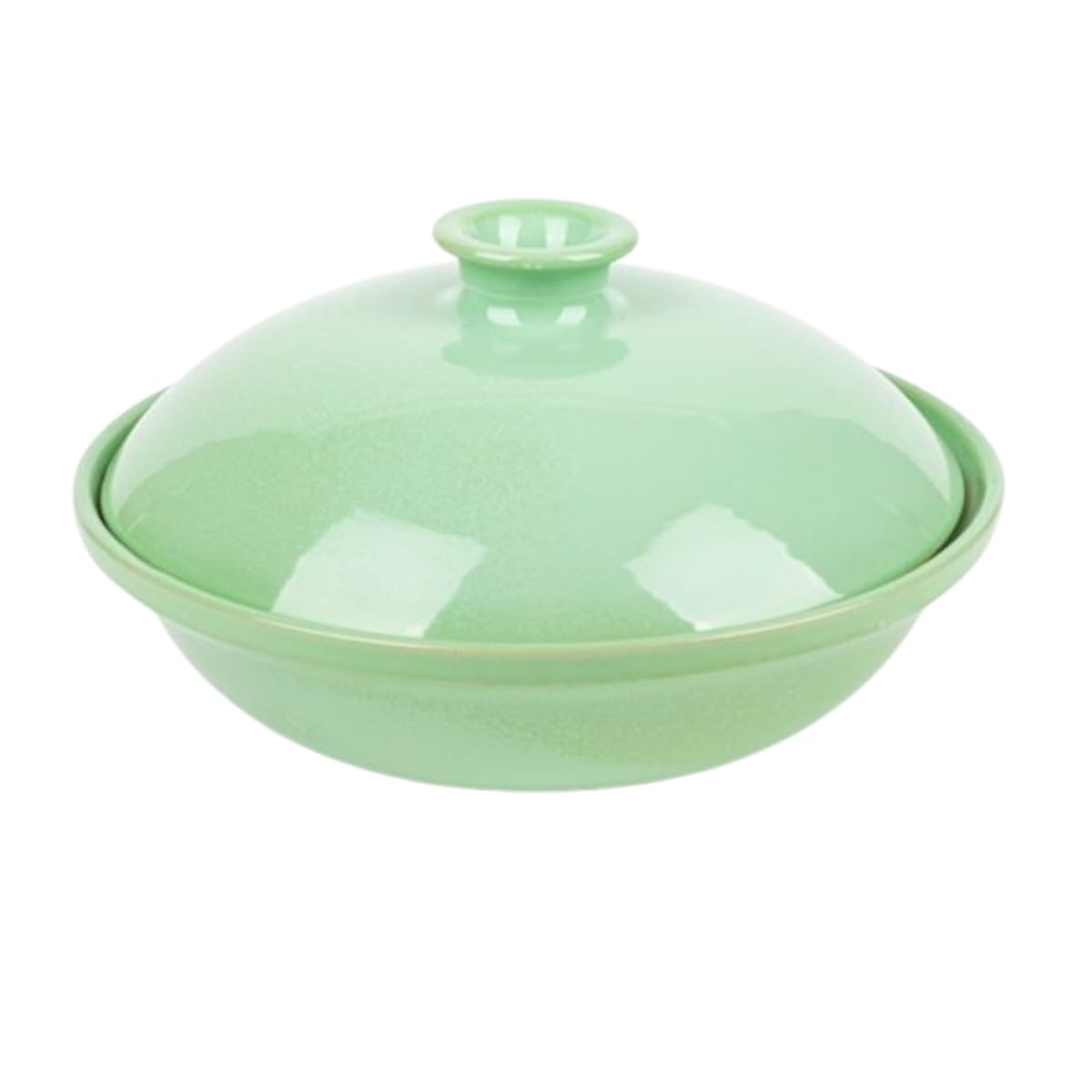 AMC 2515 Soupière Vert d’eau haute de gamme en fine céramique fait main Ø 25 cm – Image 1