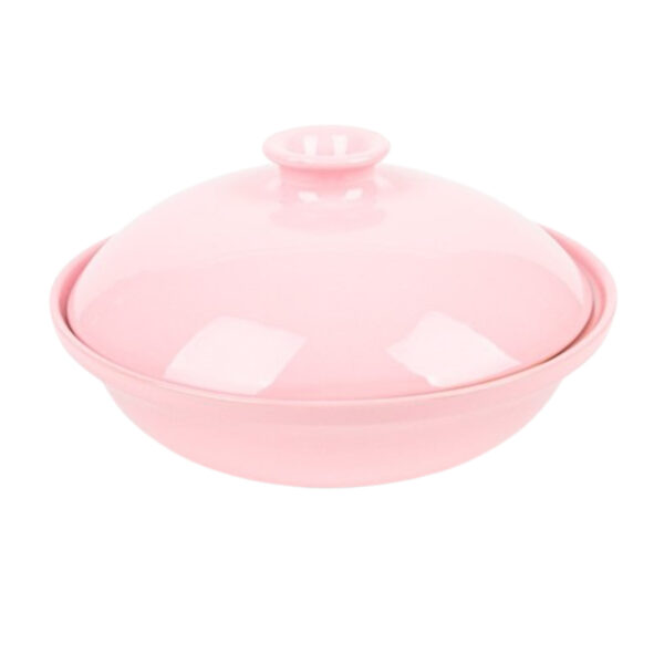 Soupière Rose nude haute de gamme en fine céramique fait main Ø 25 cm