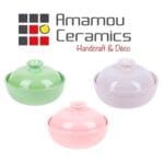 Soupière Crème haute de gamme en fine céramique fait main Ø 25 cm – Image 3
