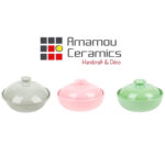 Soupière Grège haute de gamme en fine céramique fait main Ø 25 cm – Image 3
