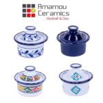 Petite Kerwena Hortensia haute de gamme en fine céramique fait main Ø 10 cm – Image 3
