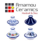 Mini Tajine Bicolor haute de gamme en fine céramique fait main Ø 12 cm – Image 3